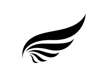 Black wing falcon bird logo preview picture