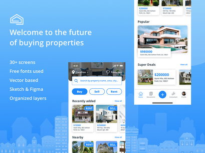 Real estate App UI kit