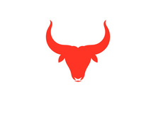 Devil horn red logo icon