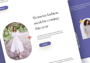 Spring Fashion Landing Page