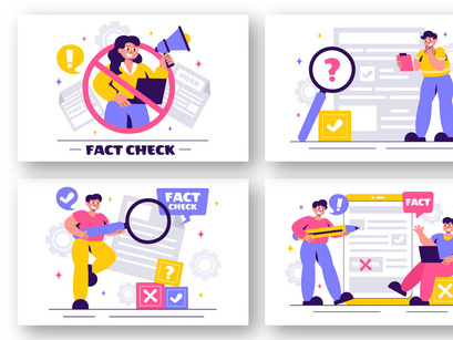 12 Myths vs Facts Check News Illustration