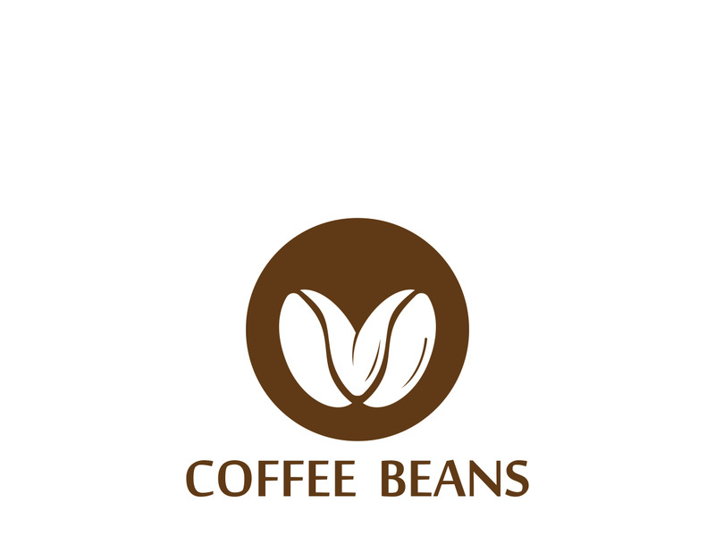 Premium coffee bean logo design.