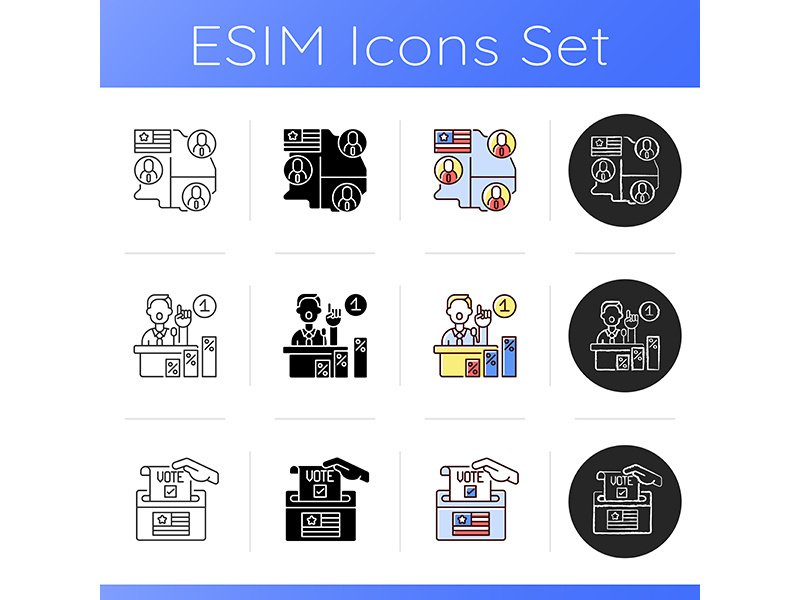 US icons set