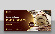 Ice Cream Shop Facebook Cover Ver-4