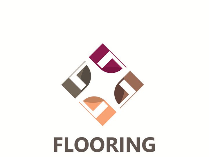 Flooring Logo design, custom Layer Vector elegant business store building