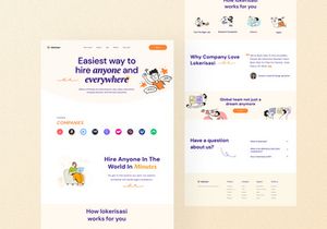 Job Finder Landing Page - Lokerisasi