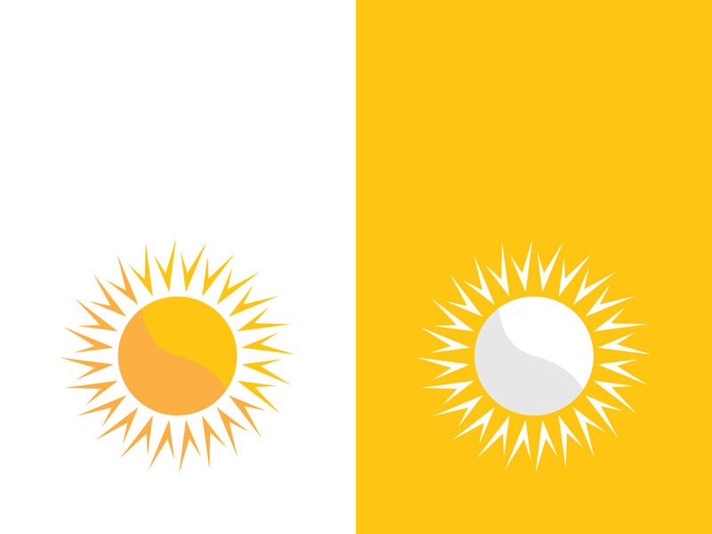 Sun vector illustration icon logo template design