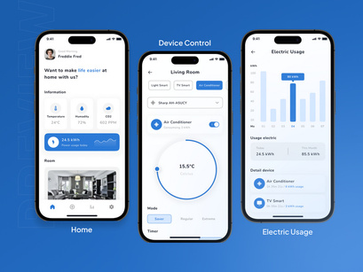 Obsidius - Smarthome Mobile App Template