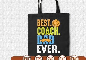 best.coach. dad. ever t shirt Design