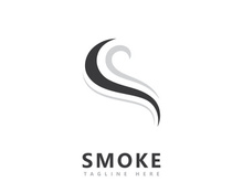Smoke logo icon vector design inspiration