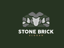 Stone Logo, Premium Elegant Design, Stone Balance Vector