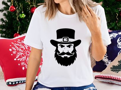 Leprechaun Face with Top Hat