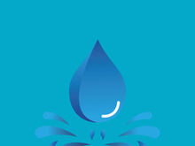 Background water drop logo icon vector illustration