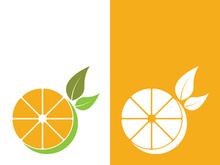 Orange logo design vector icon illustration design