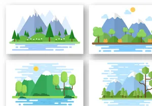 13 Nature and Landscape Unique Illustration