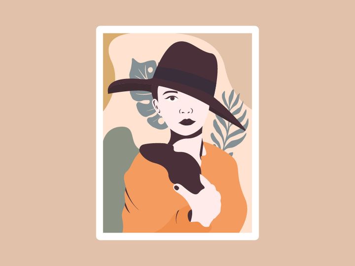portrait woman, Poster beauty girl
