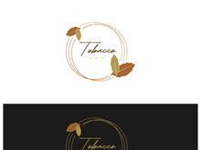 tobacco leaf logo,tobacco field and tobacco cigarette logo .With easy and simple editing.