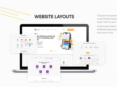 E-wallet Crypto Trading UI Template Figma Photoshop