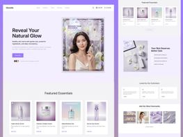Modern Skincare Website UI – Beauty Landing Page preview picture