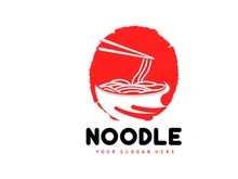 Noodle Logo, Ramen Vector, Chinese Food, Fast Food Restaurant Brand Design, Product Brand, Cafe
