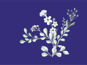 Vector Flower Watercolor Illustration