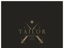 tailor logo icon illustration template combination of buttons for clothes, thread and sewing machine, for clothing product design, convection companies, fashion in vector form