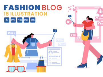 18 Fashion Blog Illustration preview picture