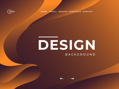 Orange Brown Abstract Background Design