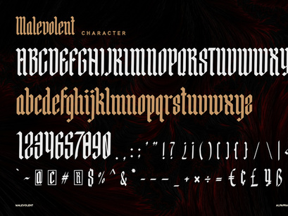 Malevolent - Display Font