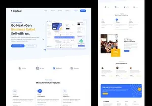 Fdigitaal - Digital Marketing Agency Figma Template