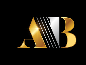 Initial Letter A B Logo Design Vector Template. Graphic Alphabet Symbol For Corporate Business Identity preview picture