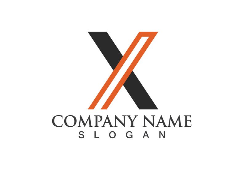 X Logo Template vector icon