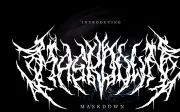 Maskdown – Black Metal Font