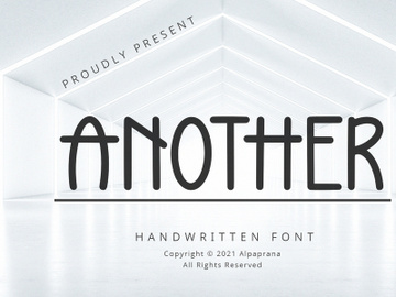 Another - Handwritten Font preview picture