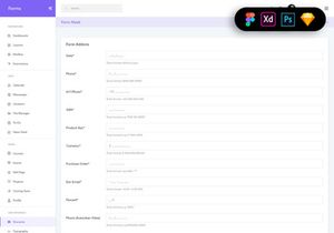 Forms Widgets Dashboard UI Kit