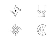 Circuit illustration design vector,  technology symbol