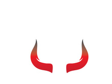 Devil horn Vector icon design illustration Template