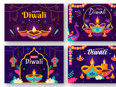 13 Diwali Festival of Lights Illustration