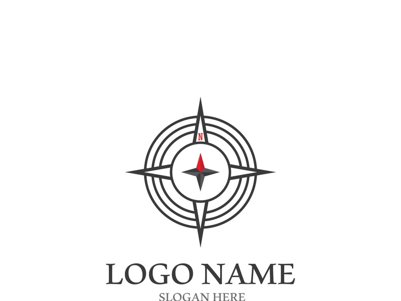 Compass logo template vector icon illustration design