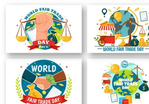 12 World Fair Trade Day Illustration