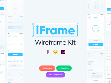 iFrame Wireframe Kit preview picture