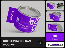 Coffee Powder Can Mockup preview picture