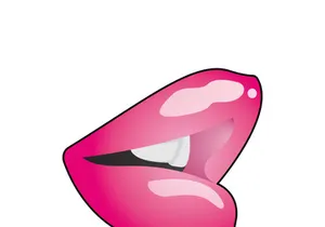 Woman's lips icon vector illustration design template