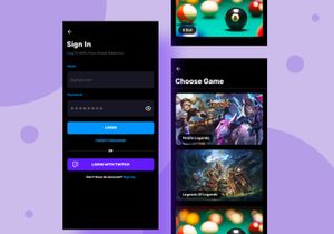 Gaming Tournaments Mobile App UI Kit.