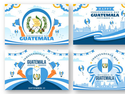 12 Guatemala Independence Day Illustration