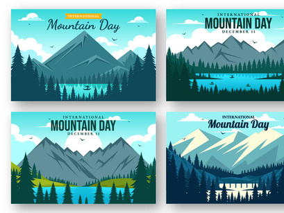 11 International Mountain Day Illustration