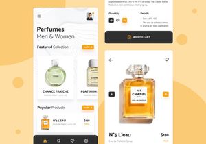 Perfumes shop ui design