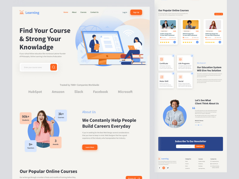 Learning-Online Educational Homepage