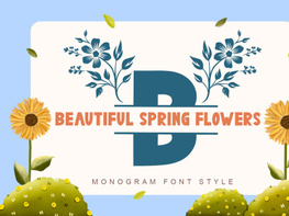 Beautiful Spring Flowers Monogram preview picture