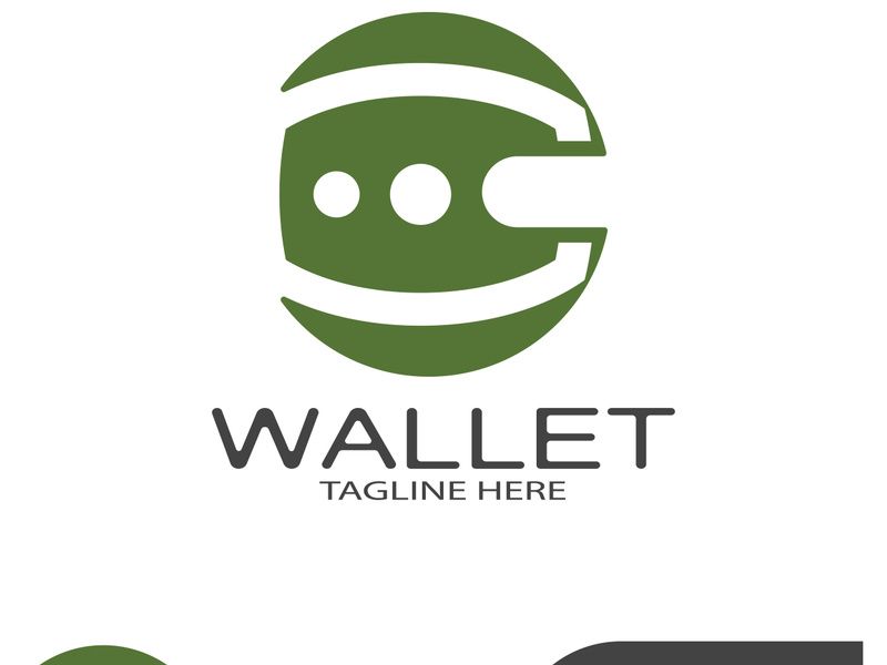 e wallet logo design illustration icon with a simple modern concept, for electronic wallets, digital money storage applications, digital savings, digital money transactions,vector